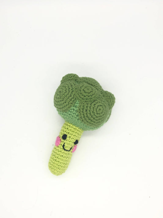 Friendly Broccoli Rattle