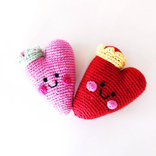 Heart Rattle - Red