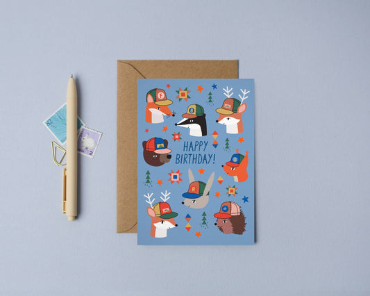 Trucker Animals | Birthday Card | Kid's Birthday Card