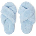 Egg Shell Blue Boucle Slippers