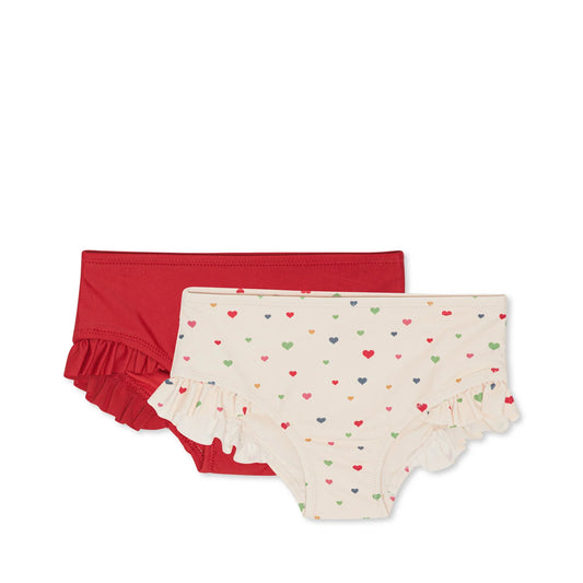 Manuca 2 pack bikini pants - multi hearts