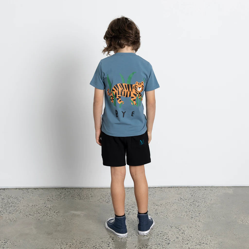 MINTI WAFFLED SHORT BLACK
