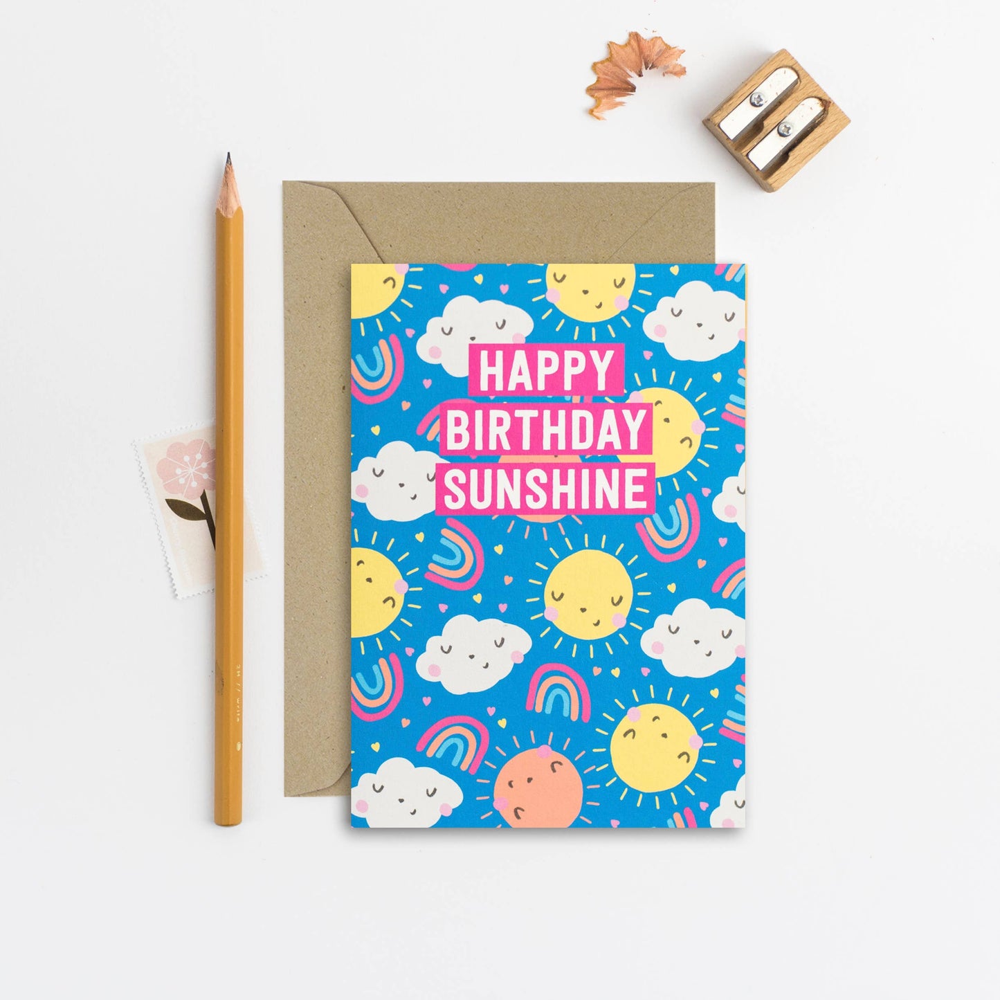 Happy Birthday Sunshine Card | Rainbow Birthday Card