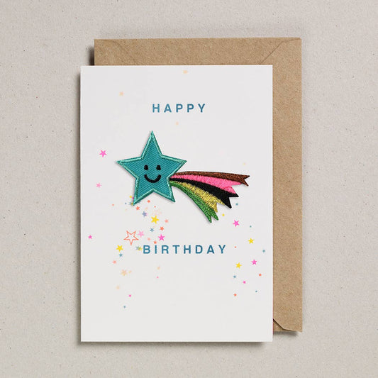 Patch Cards Birthday Shooting Star