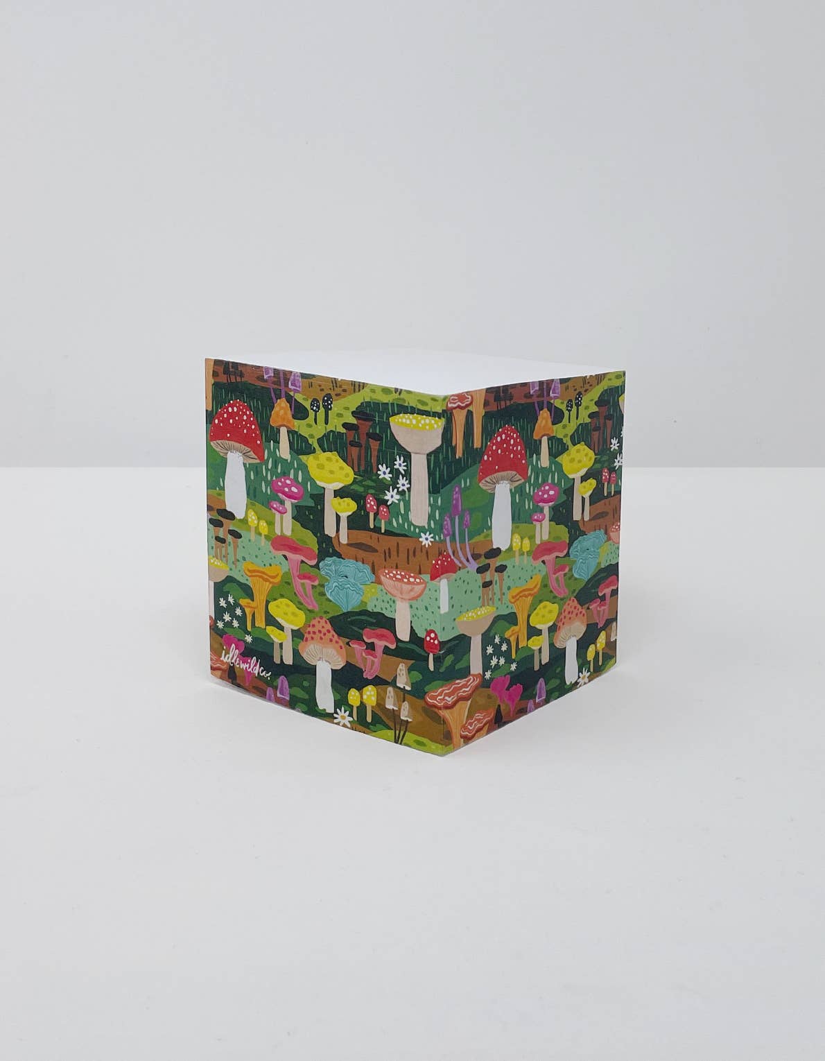 Mushroom Heaven Sticky Note Cube