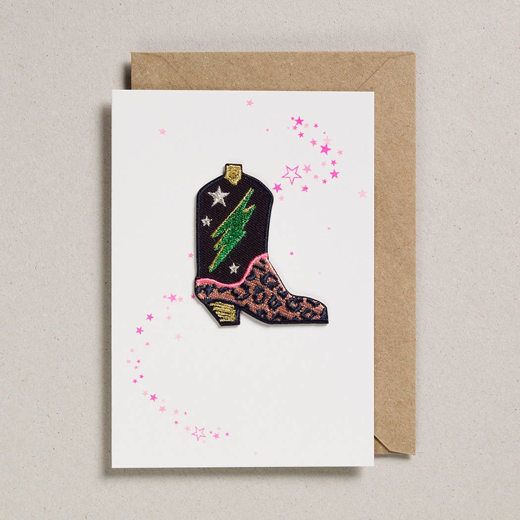 Patch Cards - Cowboy Boot