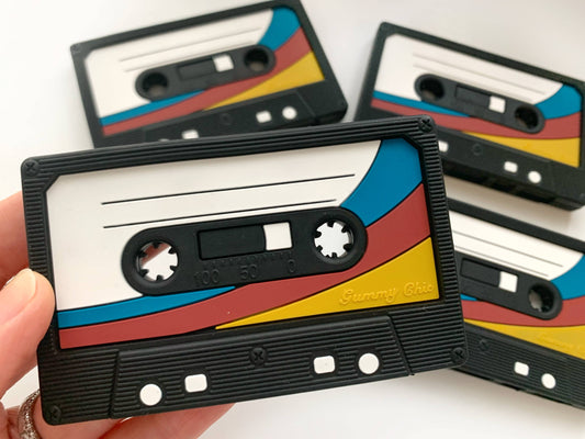 Retro Cassette Tape Teether
