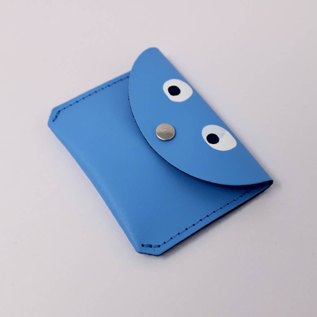Googly Eye Mini Money Purse Cornflower