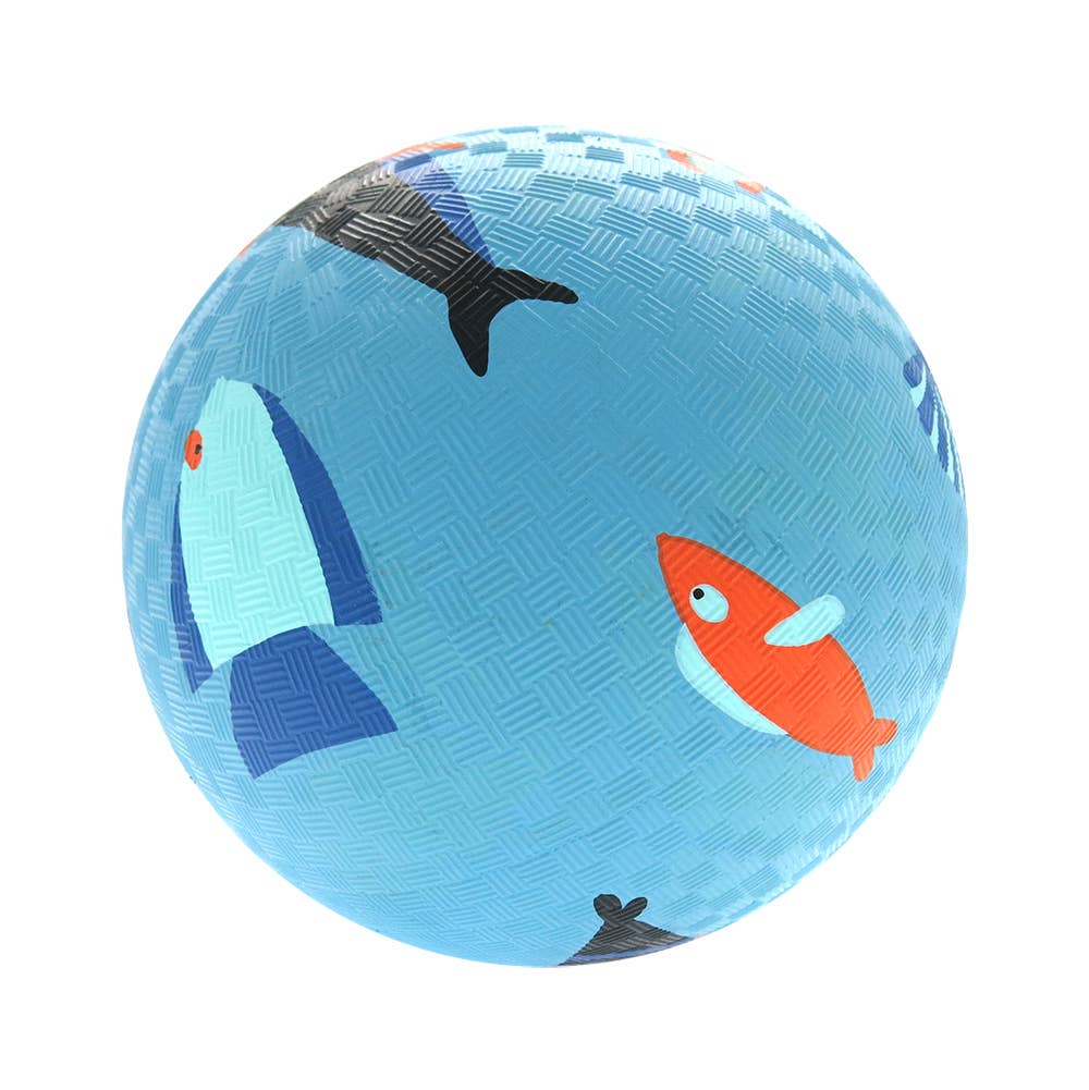 Large playground ball sea