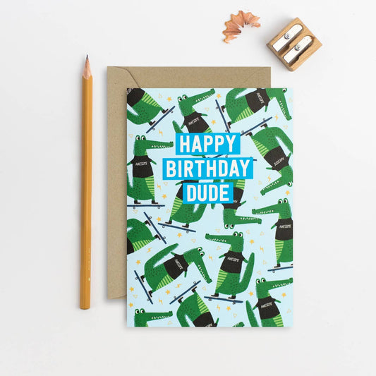 Birthday Dude Card | Children's Birthday Card | Kid's Card