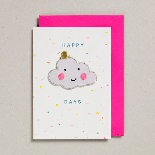 Patch Cards - Happy Days Cloud