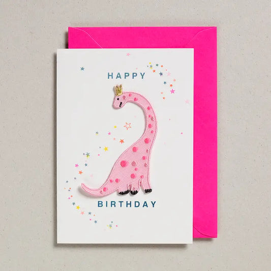 Patch Cards - Pink Dino