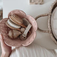 Rattan Lily Basket Set -  Blush